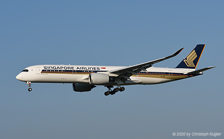 Airbus A350-941 | 9V-SMP | Singapore Airlines | Z&UUML;RICH (LSZH/ZRH) 12.08.2020