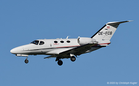 Cessna 510 Citation Mustang | OE-FCB | untitled (GlobeAir) | Z&UUML;RICH (LSZH/ZRH) 18.08.2020