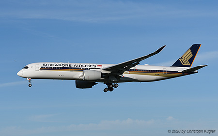 Airbus A350-941 | 9V-SMM | Singapore Airlines | Z&UUML;RICH (LSZH/ZRH) 19.08.2020