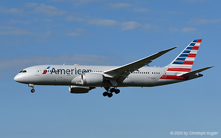 Boeing 787-8 | N818AL | American Airlines | Z&UUML;RICH (LSZH/ZRH) 20.08.2020