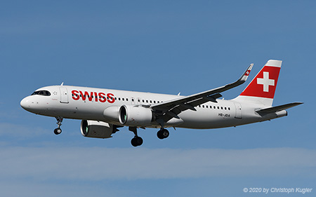 Airbus A320-271n | HB-JDA | Swiss International Air Lines | Z&UUML;RICH (LSZH/ZRH) 26.08.2020