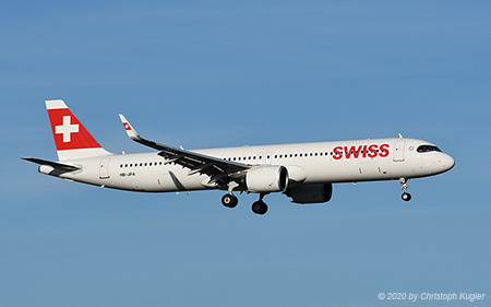 Airbus A321-271nx | HB-JPA | Swiss International Air Lines | Z&UUML;RICH (LSZH/ZRH) 13.11.2020