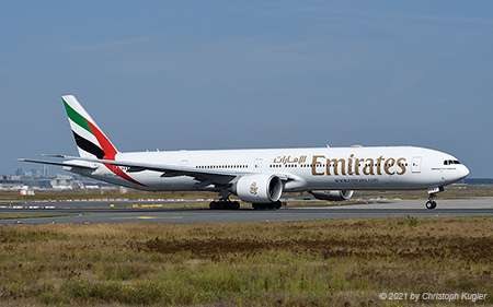 Boeing 777-300ER | A6-EQJ | Emirates Airline | FRANKFURT (EDDF/FRA) 08.09.2021