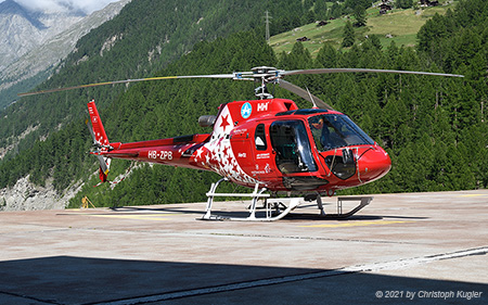 Eurocopter AS350 B3 Ecureuil | HB-ZPB | Air Zermatt | ZERMATT (LSEZ/---) 18.08.2021