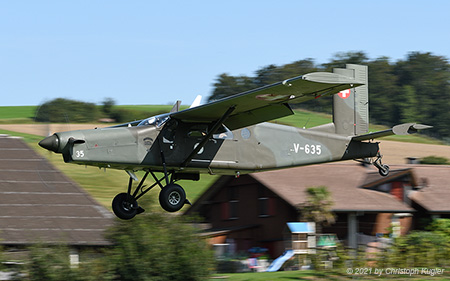 Pilatus PC-6/B2-H2M | V-635 | Swiss Air Force | OBFELDEN (----/---) 13.09.2021
