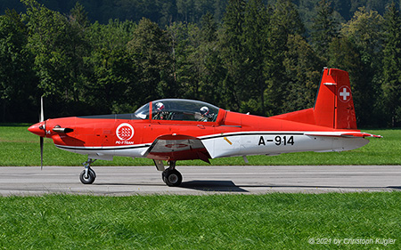 Pilatus PC-7 | A-914 | Swiss Air Force | MOLLIS (LSMF/---) 03.09.2021