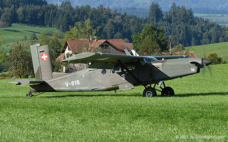 Pilatus PC-6/B2-H2M-1 | V-616 | Swiss Air Force | NOTTWIL (----/---) 14.09.2021