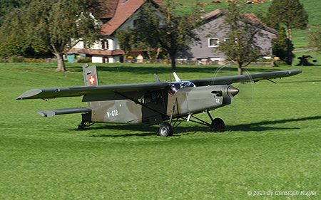 Pilatus PC-6/B2-H2M-1 | V-612 | Swiss Air Force | NOTTWIL (----/---) 14.09.2021