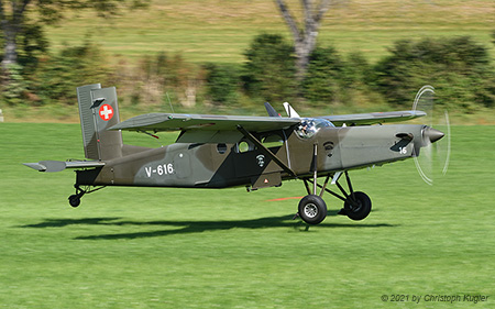 Pilatus PC-6/B2-H2M-1 | V-616 | Swiss Air Force | OBFELDEN (----/---) 13.09.2021