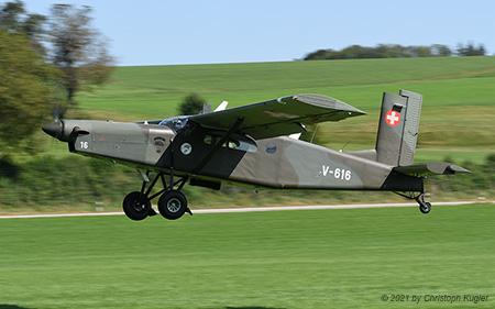 Pilatus PC-6/B2-H2M-1 | V-616 | Swiss Air Force | OBFELDEN (----/---) 13.09.2021