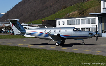 Pilatus PC-12 | OH-MUG | untitled (Hendell Aviation) | BUOCHS (LSZC/BXO) 24.03.2021