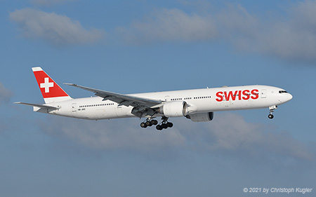 Boeing 777-3DEER | HB-JNC | Swiss Global Airlines | Z&UUML;RICH (LSZH/ZRH) 10.01.2021