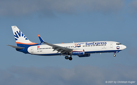 Boeing 737-8HC | TC-SEP | SunExpress | Z&UUML;RICH (LSZH/ZRH) 10.01.2021
