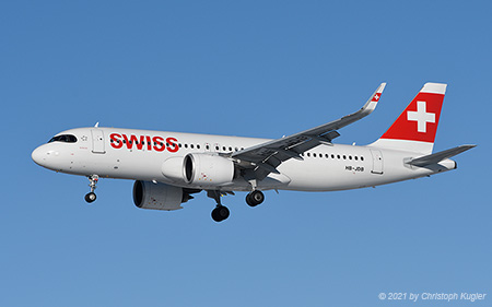 Airbus A320-271n | HB-JDB | Swiss International Air Lines | Z&UUML;RICH (LSZH/ZRH) 24.01.2021