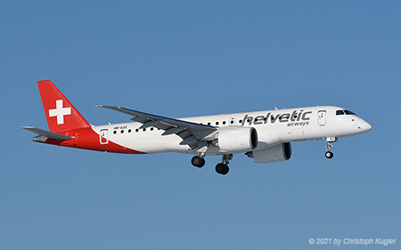 Embraer ERJ-190-E2 | HB-AZC | Helvetic Airways | Z&UUML;RICH (LSZH/ZRH) 13.02.2021