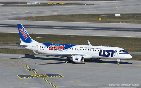 Embraer ERJ-190LR | SP-LNB | LOT Polish Airlines  |  Grzeski cs | Z&UUML;RICH (LSZH/ZRH) 01.03.2021