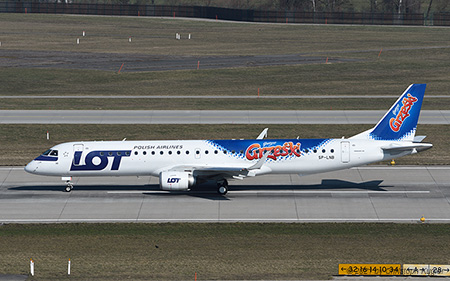Embraer ERJ-190LR | SP-LNB | LOT Polish Airlines  |  Grzeski cs | Z&UUML;RICH (LSZH/ZRH) 01.03.2021