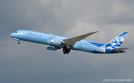 Boeing 787-9 | A6-BND | Etihad Airways  |  Manchester City F.C. special cs | Z&UUML;RICH (LSZH/ZRH) 19.03.2021