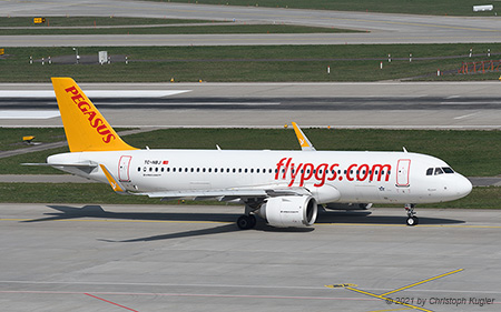 Airbus A320-251n | TC-NBJ | Pegasus Airlines | Z&UUML;RICH (LSZH/ZRH) 02.04.2021
