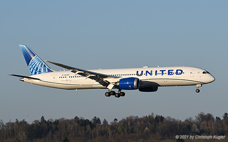 Boeing 787-9 | N23983 | United Airlines | Z&UUML;RICH (LSZH/ZRH) 04.04.2021