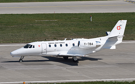 Cessna 560XL Citation Excel | T-784 | Swiss Air Force | Z&UUML;RICH (LSZH/ZRH) 08.04.2021