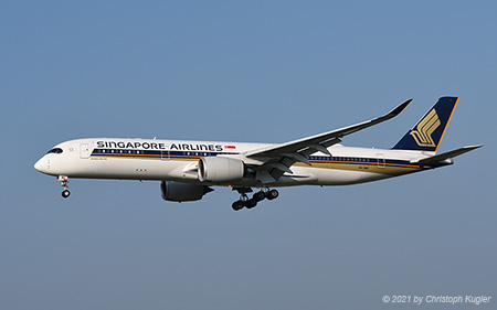 Airbus A350-941 | 9V-SMH | Singapore Airlines | Z&UUML;RICH (LSZH/ZRH) 20.04.2021