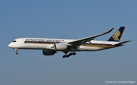 Airbus A350-941 | 9V-SMB | Singapore Airlines | Z&UUML;RICH (LSZH/ZRH) 21.04.2021