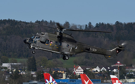 Eurocopter AS532 UL Cougar | T-331 | Swiss Air Force | Z&UUML;RICH (LSZH/ZRH) 23.04.2021