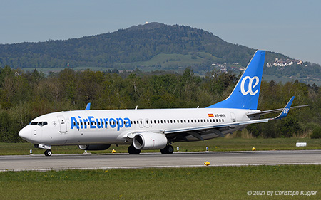Boeing 737-85P | EC-MKL | Air Europa | Z&UUML;RICH (LSZH/ZRH) 08.05.2021