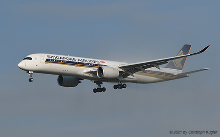 Airbus A350-941 | 9V-SMP | Singapore Airlines | Z&UUML;RICH (LSZH/ZRH) 10.06.2021