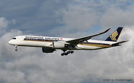 Airbus A350-941 | 9V-SMJ | Singapore Airlines | Z&UUML;RICH (LSZH/ZRH) 23.06.2021