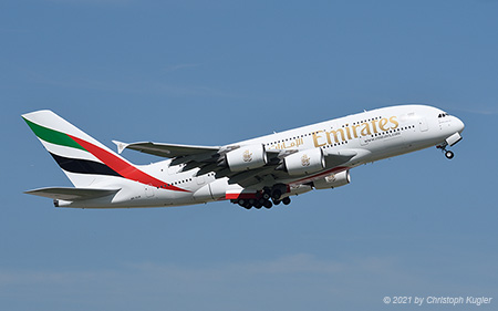 Airbus A380-862 | A6-EUR | Emirates Airline | Z&UUML;RICH (LSZH/ZRH) 10.07.2021