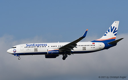 Boeing 737-8AS | TC-SOP | SunExpress  |  with QR-Code | Z&UUML;RICH (LSZH/ZRH) 19.07.2021