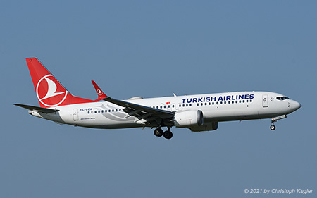 Boeing 737 MAX 8 | TC-LCK | Turkish Airlines | Z&UUML;RICH (LSZH/ZRH) 21.07.2021