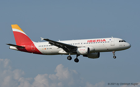 Airbus A320-214 | EC-JFN | Iberia | Z&UUML;RICH (LSZH/ZRH) 22.07.2021