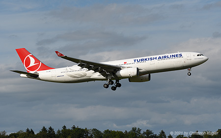 Airbus A330-343E | TC-JNR | Turkish Airlines | Z&UUML;RICH (LSZH/ZRH) 06.08.2021