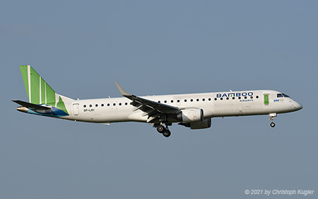 Embraer ERJ-195AR | SP-LNI | LOT Polish Airlines  |  still in colours of the Vietnamese Bamboo Airways | Z&UUML;RICH (LSZH/ZRH) 13.08.2021