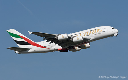 Airbus A380-861 | A6-EUK | Emirates Airline | Z&UUML;RICH (LSZH/ZRH) 21.08.2021