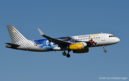 Airbus A320-232 | EC-MYC | Vueling Airlines  |  Disneyland Paris - Spiderman cs | Z&UUML;RICH (LSZH/ZRH) 23.10.2021