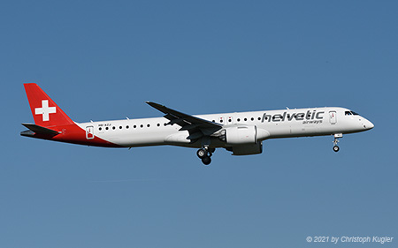 Embraer ERJ-195-E2 | HB-AZJ | Helvetic Airways | Z&UUML;RICH (LSZH/ZRH) 23.10.2021