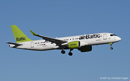 Bombardier CSeries 300 | YL-CSH | Air Baltic | Z&UUML;RICH (LSZH/ZRH) 31.12.2021