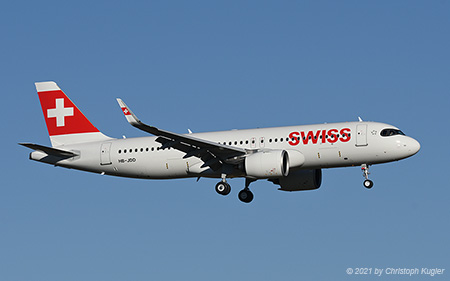 Airbus A320-271n | HB-JDD | Swiss International Air Lines  |  Delivery flight | Z&UUML;RICH (LSZH/ZRH) 31.12.2021