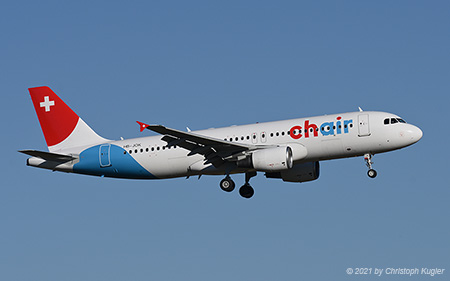 Airbus A320-214 | HB-JOK | Chair Airlines | Z&UUML;RICH (LSZH/ZRH) 31.12.2021
