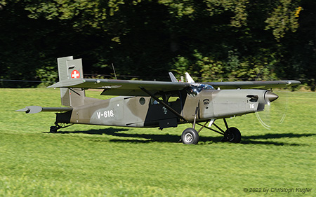 Pilatus PC-6/B2-H2M-1 | V-616 | Swiss Air Force | LSNB 12.09.2022