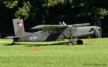 Pilatus PC-6/B2-H2M | V-631 | Swiss Air Force | LSNB 12.09.2022