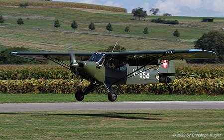 Piper PA-18-150 Super Cub | HB-PAY | private  |  former V-654 of Swiss Air Force | LANGENTHAL BLEIENBACH (LSPL/---) 04.09.2022