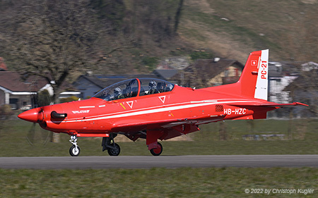 Pilatus PC-21 | HB-HZC | Pilatus Flugzeugwerke | BUOCHS (LSZC/BXO) 09.03.2022