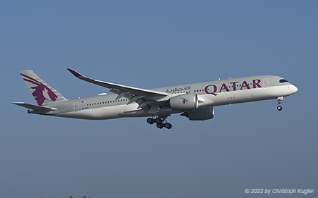 Airbus A350-941 | A7-ALN | Qatar Airways | Z&UUML;RICH (LSZH/ZRH) 14.01.2022