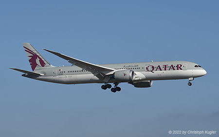 Boeing 787-9 | A7-BHG | Qatar Airways | Z&UUML;RICH (LSZH/ZRH) 26.01.2022