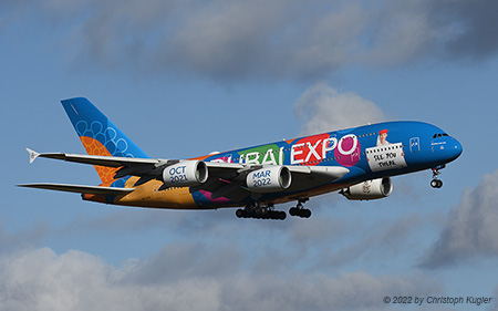 Airbus A380-861 | A6-EEW | Emirates Airline | Z&UUML;RICH (LSZH/ZRH) 05.02.2022